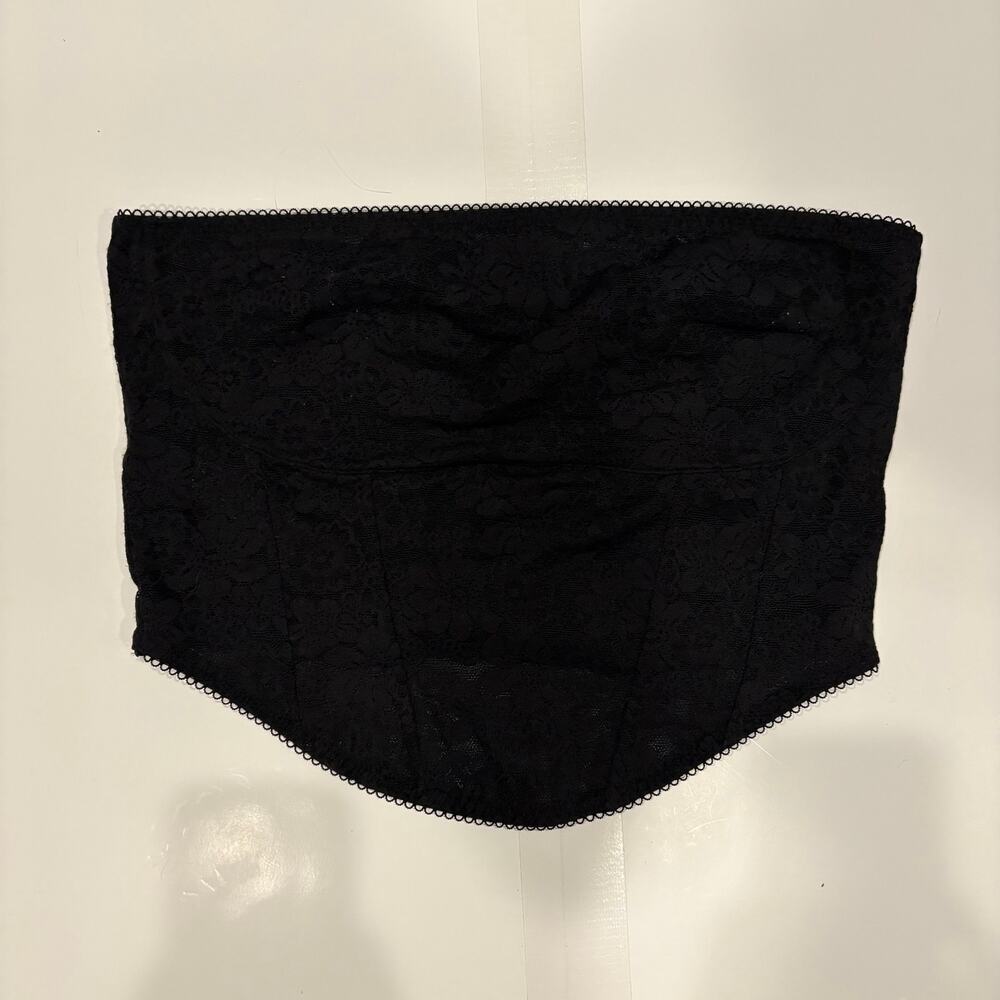 Pink Black Tube Top